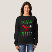 Dinosaur Ugly Weihnachtssüßer Kleinkind Kinder Jun Sweatshirt (Vorne ganz)