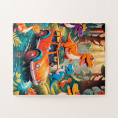 Dinosaur Urlaubsproblem 30 große Teile auf einem  Puzzle (Horizontal)