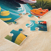 Dinosaur Vacation Trouble 30 Large Pieces on a  Puzzle (Seite)