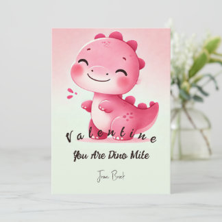 Dinosaur Valentine Cards Feiertagskarte