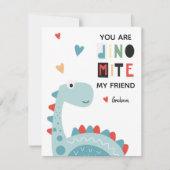 Dinosaur Valentine Feiertagskarte (Vorderseite)