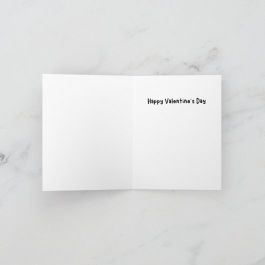 Dinosaur Valentine Karte (Innenseite)