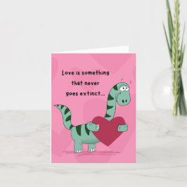 Dinosaur Valentine Karte