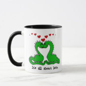 Dinosaur Valentine Liebe Tasse (Links)