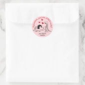 Dinosaur Valentine Sticker (Tasche)
