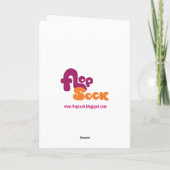 Dinosaur Valentine's Day Card Feiertagskarte (Rückseite)