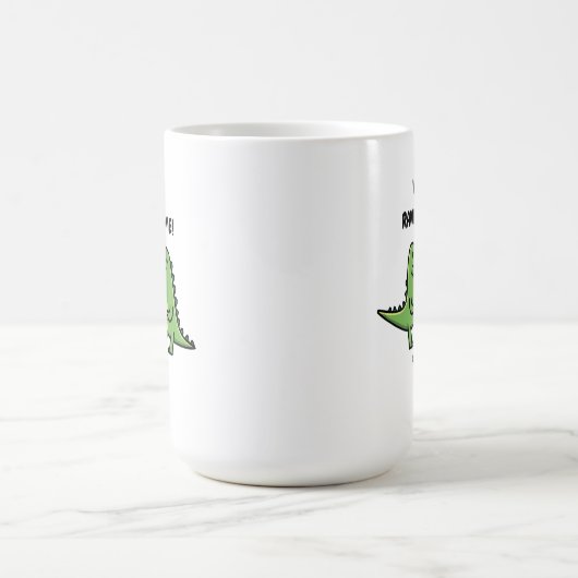 Dinosaur Valentines Kaffeetasse (Mittel)