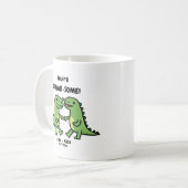 Dinosaur valentines kaffeetasse (Vorderseite Links)
