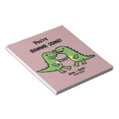 Dinosaur Valentines Notizblock (angewinkelt)