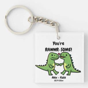 Dinosaur Valentines Schlüsselanhänger