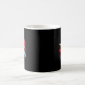 Dinosaur Valentinsgruß Herz Pterodactyl Valentinst Kaffeetasse (Mittel)