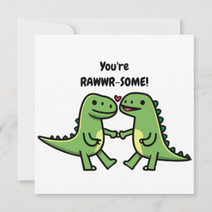 Dinosaur Valentinskarten  Feiertagskarte