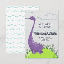 Dinosaur-Valentinstag-Karte für Kinder