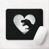 Dinosaur Valentinstag Trex Liebe Dinosaurier Not  Mousepad (Mit Mouse)