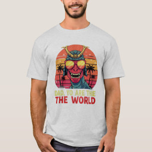 Dinosaur-Vater-T-Shirt - "Dad, du bist die Welt" T-Shirt