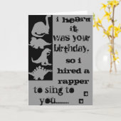 Dinosaur Velociraptor Geburtstagskarte Karte (Gelbe Blume)