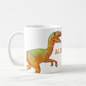Dinosaur velociraptor Personalisiert Kaffeetasse (Links)