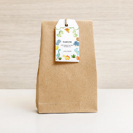 Dinosaur Vielen Dank, das Geschenk Tag Geschenkanhänger