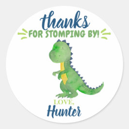 Dinosaur Vielen Dank für die Sticker