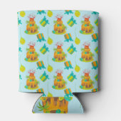 Dinosaur Vulkan Birthday Cake Dino Eggs Balloons Dosenkühler (Rückseite)