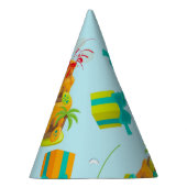 Dinosaur Vulkan Birthday Cake Dino Eggs Balloons Partyhütchen (Rechts)