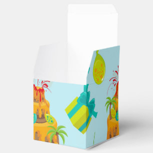 Dinosaur Vulkan Geburtstagskuchen Dino Eier Luftba Geschenkschachtel