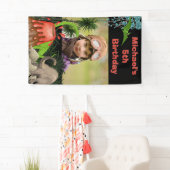 Dinosaur Vulkan Jungen Geburtstag Foto Banner (Insitu)
