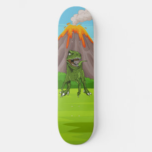 Dinosaur Vulkan Vorhistorische Zeit Skateboard