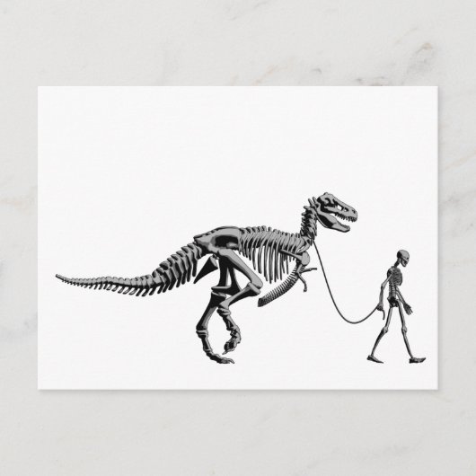 DINOSAUR WALK POSTKARTE (Vorderseite)