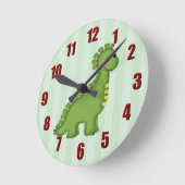 Dinosaur Wall Clock Runde Wanduhr (Winkel)