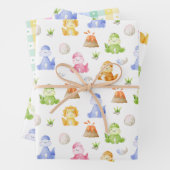 Dinosaur Watercolor Geschenkpapier Set (Beispiel)