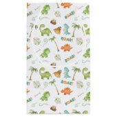 Dinosaur Watercolor Geschenktasche Kleine Geschenktüte (Rückseite)