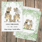 Dinosaur Wedding Save The Date