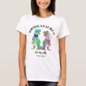 Dinosaur Wedding T Rex Brideasaurus T-Shirt (Vorderseite)