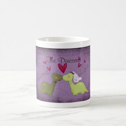 Dinosaur Wedding Tasse (The Dinosaurier) (Mittel)