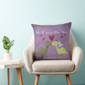 Dinosaur Wedding Throw Kissen (Stuhl )