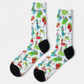 Dinosaur Weihnachten Socken (Linkes Detail)