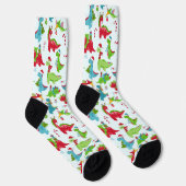 Dinosaur Weihnachten Socken (Rechts)