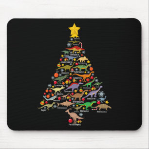 Dinosaur-Weihnachtsbaum Dino Trex Paläontologe X Mousepad