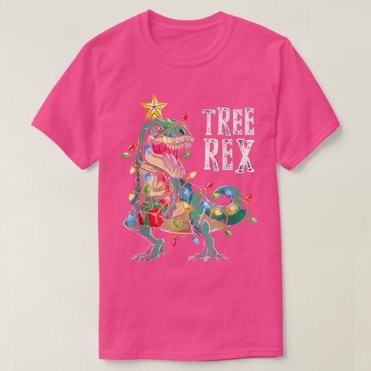 Dinosaur Weihnachtsbaum Kids Dinosaur Lover Merry T-Shirt (Design vorne)