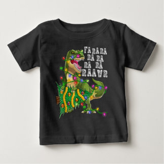 Dinosaur-Weihnachtsbaum Rex Männer Jungen Kinder Baby T-shirt