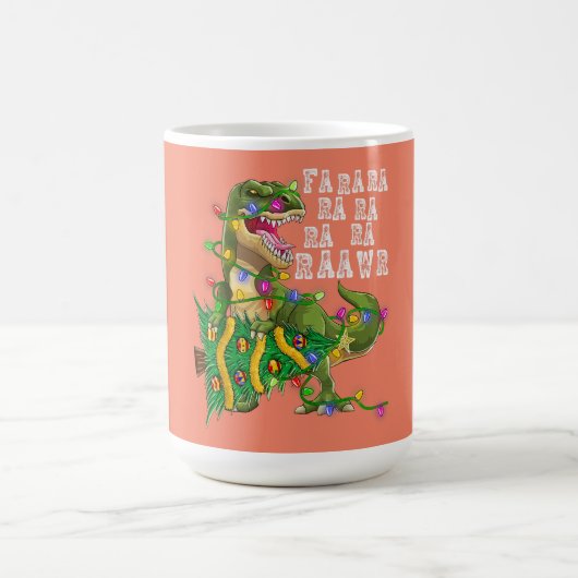 Dinosaur Weihnachtsbaum Rex Men Boys Kinder Kaffeetasse (Mittel)