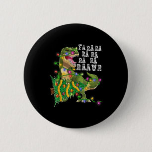 Dinosaur Weihnachtsbaum Rex Men Boys Kinder Weihna Button