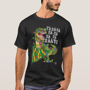 Dinosaur Weihnachtsbaum Rex Men Boys Kinder Xmas G T-Shirt