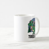 Dinosaur Weihnachtsbaum Rex Pajamas Men Boys Xmas Kaffeetasse (VorderseiteRechts)