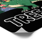 Dinosaur Weihnachtsbaum Rex Pajamas Men Boys Xmas Poster (Ecke)