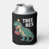 Dinosaur Weihnachtsbaum Rex Pajamas Xmas Lights Dosenkühler (Kanne Vorderseite)