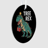 Dinosaur Weihnachtsbaum Rex Pajamas Xmas Lights Ornament (Vorderseite)
