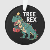 Dinosaur Weihnachtsbaum Rex Pajamas Xmas Lights Ornament (Vorderseite)
