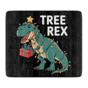 Dinosaur Weihnachtsbaum Rex Pajamas Xmas Lights Schneidebrett